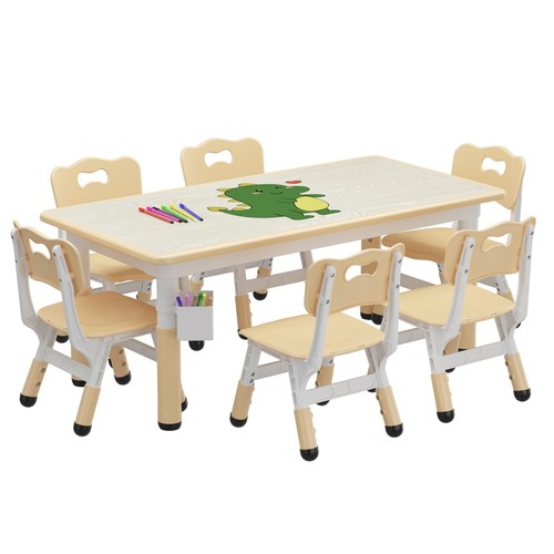 Kids table and chairs set - kids, 6