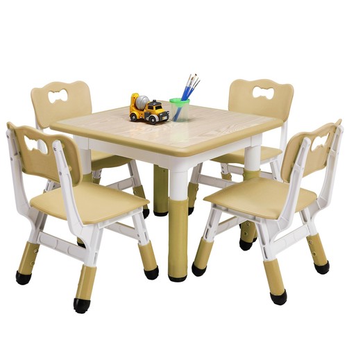 Kids activity table 4 chairs - table,