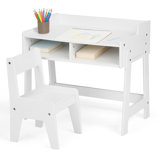 White toddler table - white,