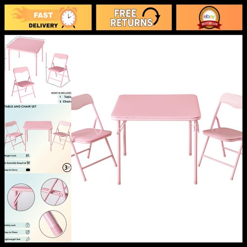 Pink kids activity table - kids,