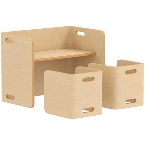 Piece kids birch - 3-piece, wood