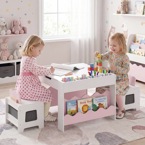 Wooden kids table - kids, chairs