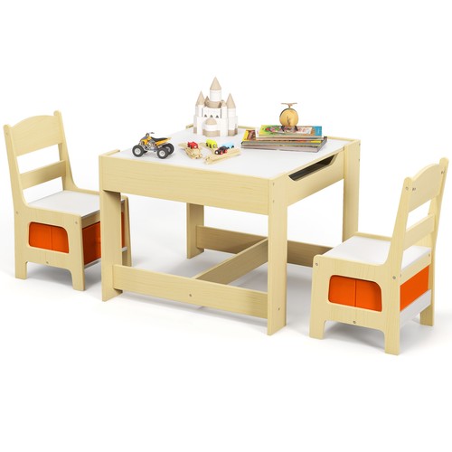 Kids table chairs - table, with