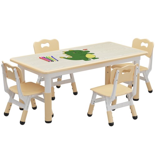 Kids table and chair - and, 5