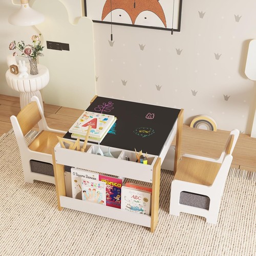 Kids table and chair - table,