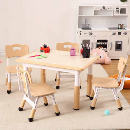 Kids table and chair set - table, 4