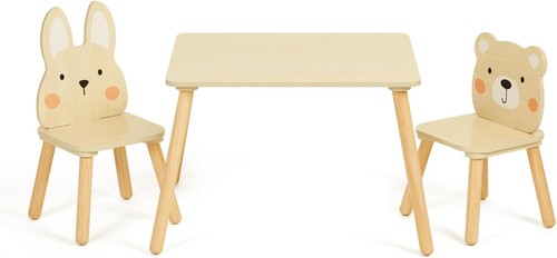 Wooden kids table chair - &,