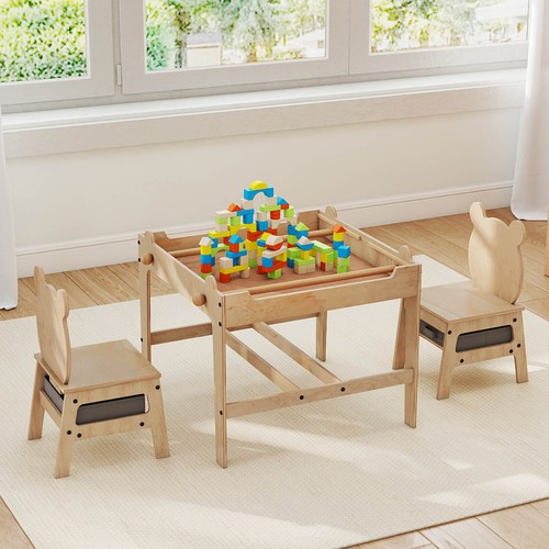 Kids table and chairs - table, in