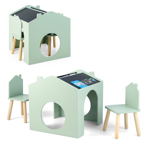 Piece kids wooden table and - 3,