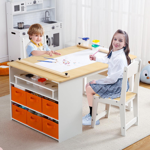 Kids art table and chairs - art,