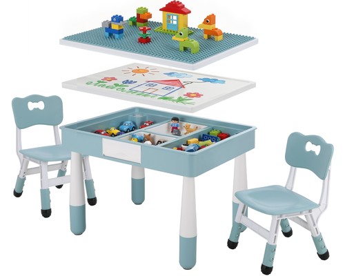 Kids table and chairs set - table, w/