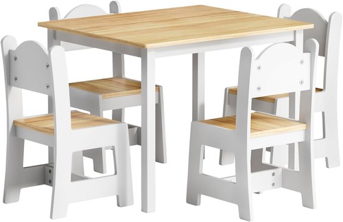 Wooden kids table 4 chairs - wooden, &