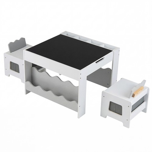 Wooden kids table chairs - kids, set