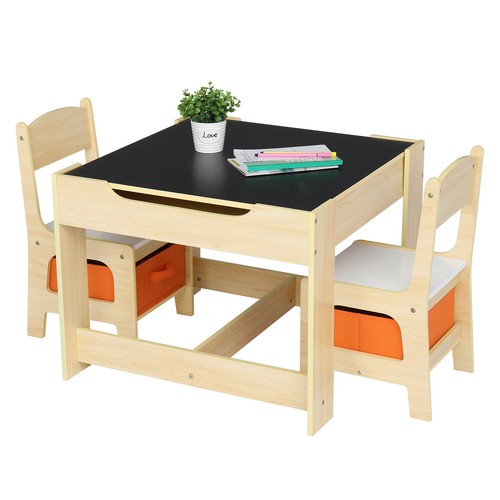 Kids wooden table - 1, chair